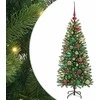 Dirbtinė Kalėdų eglutė su 150 LED Žalia 120 cm PE ir PVC