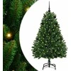 Dirbtinė Kalėdų eglutė su 150 LED Žalia 150 cm PVC ir metalas