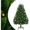 Dirbtinė Kalėdų eglutė su 150 LED Žalia 150 cm PVC ir metalas