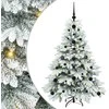 Dirbtinė Kalėdų eglutė su 150 LED Balta 120 cm PE ir PVC