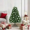 Dirbtinė Kalėdų eglutė su 150 LED Žalia 120 cm PVC ir metalas