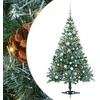Dirbtinė Kalėdų eglutė su 150 LED Žalia 150 cm PVC ir plienas