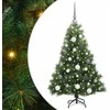 Dirbtinė Kalėdų eglutė su 150 LED Žalia 120 cm PE ir PVC