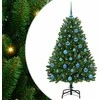 Dirbtinė Kalėdų eglutė su 150 LED Žalia 150 cm PVC ir metalas