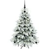 Dirbtinė Kalėdų eglutė su 150 LED Balta 120 cm PE ir PVC