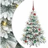 Dirbtinė Kalėdų eglutė su 150 LED Balta 120 cm PE ir PVC