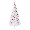 Dirbtinė Kalėdų eglutė su 300 LED Balta 210 cm PVC ir Plienas