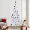 Dirbtinė Kalėdų eglutė su 300 LED Balta 240 cm PVC ir Plienas