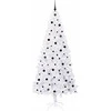Dirbtinė Kalėdų eglutė su 300 LED Balta 240 cm PVC ir Plienas
