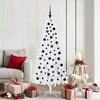 Dirbtinė Kalėdų eglutė su 300 LED Balta 180 cm PVC ir Plienas
