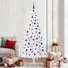 Dirbtinė Kalėdų eglutė su 300 LED Balta 210 cm PVC ir Plienas
