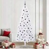 Dirbtinė Kalėdų eglutė su 300 LED Balta 240 cm PVC ir Plienas
