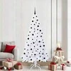 Dirbtinė Kalėdų eglutė su 300 LED Balta 210 cm PVC ir Plienas