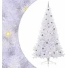 Dirbtinė Kalėdų eglutė su 300 LED Balta 240 cm PVC ir Plienas