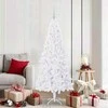 Dirbtinė Kalėdų eglutė su 300 LED Balta 180 cm PVC ir Plienas