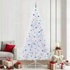 Dirbtinė Kalėdų eglutė su 300 LED Balta 240 cm PVC ir Plienas