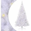 Dirbtinė Kalėdų eglutė su 300 LED Balta 240 cm PVC ir Plienas