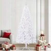 Dirbtinė Kalėdų eglutė su 300 LED Balta 240 cm PVC ir Plienas