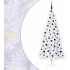 Dirbtinė Kalėdų eglutė su 300 LED Balta 210 cm PVC ir Plienas