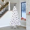 Dirbtinė Kalėdų eglutė su 300 LED Balta 240 cm PVC ir Plienas