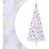 Dirbtinė Kalėdų eglutė su 300 LED Balta 210 cm PVC ir Plienas