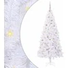 Dirbtinė Kalėdų eglutė su 300 LED Balta 210 cm PVC ir Plienas