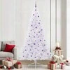 Dirbtinė Kalėdų eglutė su 300 LED Balta 240 cm PVC ir Plienas
