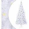 Dirbtinė Kalėdų eglutė su 300 LED Balta 240 cm PVC ir Plienas