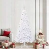 Dirbtinė Kalėdų eglutė su 300 LED Balta 210 cm PVC ir Plienas
