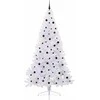 Dirbtinė Kalėdų eglutė su 300 LED Balta 240 cm PVC ir Plienas