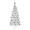 Dirbtinė Kalėdų eglutė su 300 LED Balta 180 cm PVC ir Plienas