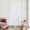 Dirbtinė Kalėdų eglutė su 300 LED Balta 240 cm PVC ir Plienas