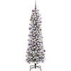Dirbtinė Kalėdų eglutė Balta 210 cm PVC ir Metalas ir Plastikas