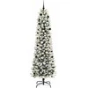 Dirbtinė Kalėdų eglutė Balta 240 cm PVC ir Metalas ir Plastikas