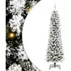 Dirbtinė Kalėdų eglutė Balta 210 cm PVC ir Metalas ir Plastikas