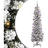 Dirbtinė Kalėdų eglutė Balta 210 cm PVC ir Metalas ir Plastikas