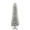 Dirbtinė Kalėdų eglutė Balta 240 cm PVC ir Metalas ir Plastikas