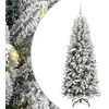 Dirbtinė Kalėdų eglutė su 300 LED s stovu Balta 180 cm