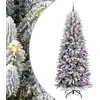 Dirbtinė Kalėdų eglutė su 300 LED s stovu Balta 210 cm