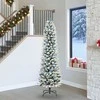 Dirbtinė Kalėdų eglutė Balta 240 cm PVC ir Metalas ir Plastikas