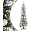 Dirbtinė Kalėdų eglutė Balta 240 cm PVC ir Metalas ir Plastikas