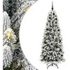 Dirbtinė Kalėdų eglutė su 300 LED s stovu Balta 180 cm