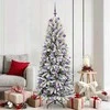 Dirbtinė Kalėdų eglutė su 300 LED s stovu Balta 180 cm