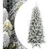 Dirbtinė Kalėdų eglutė su 300 LED s stovu Balta 210 cm