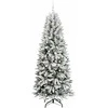 Dirbtinė Kalėdų eglutė su 300 LED s stovu Balta 210 cm