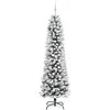 Dirbtinė Kalėdų eglutė Balta 210 cm PVC ir Metalas ir Plastikas