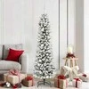 Dirbtinė Kalėdų eglutė Balta 180 cm PVC ir Metalas ir Plastikas