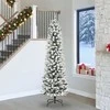 Dirbtinė Kalėdų eglutė Balta 240 cm PVC ir Metalas ir Plastikas