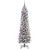 Dirbtinė Kalėdų eglutė Balta 240 cm PVC ir Metalas ir Plastikas