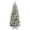 Dirbtinė Kalėdų eglutė su 300 LED s stovu Balta 240 cm